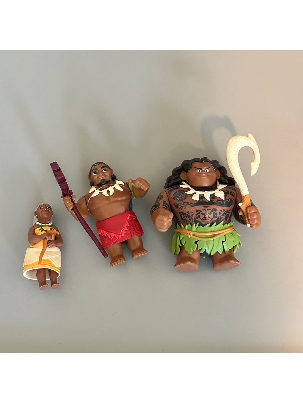 Disney Moana Figure Lot Maui Chief Tui Tala Mini Figures Toy Set
